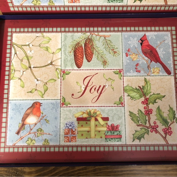 Pimpernel Holiday Pimpernel Cork Back Placemats Holiday Theme